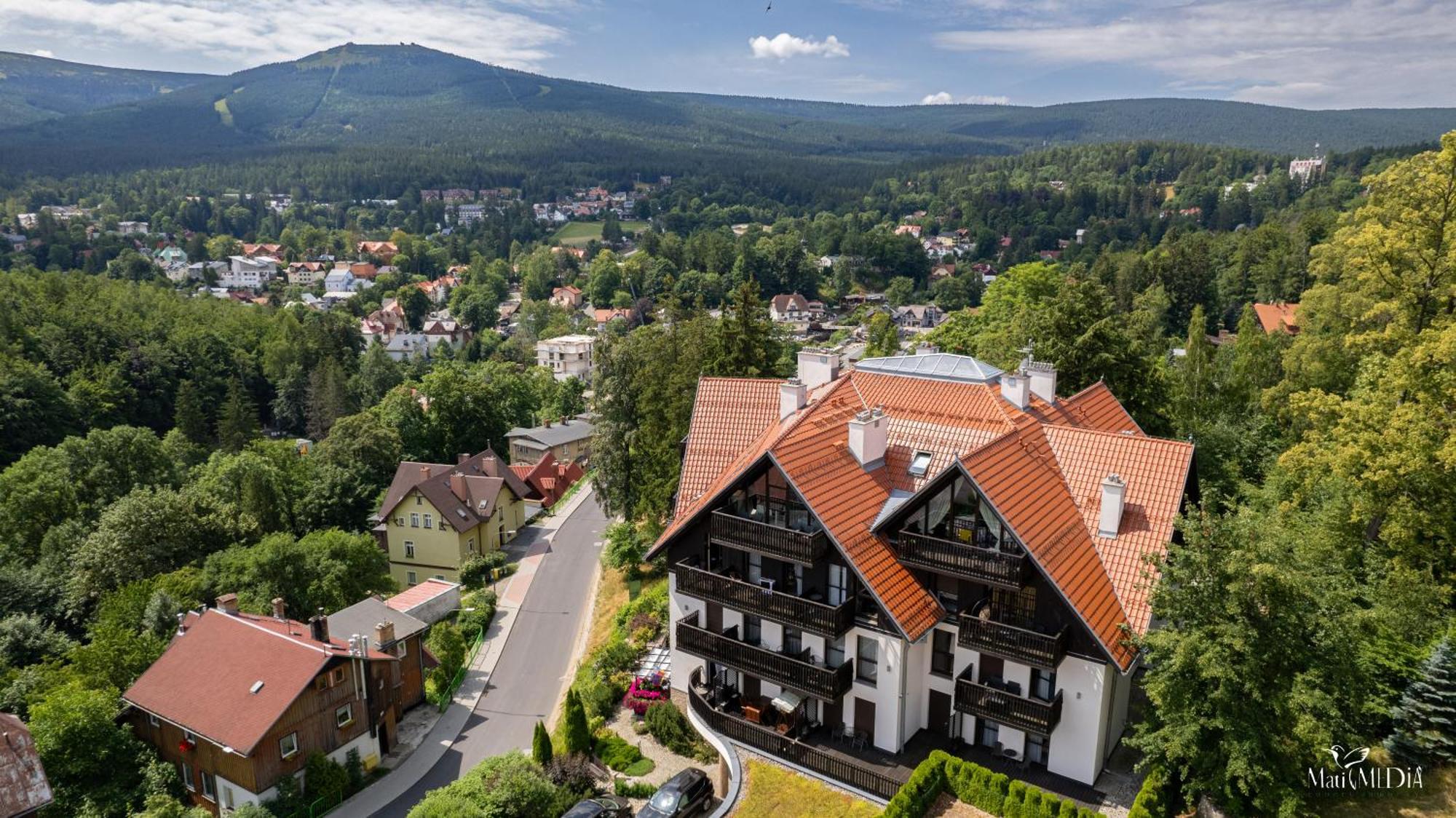 Apartament Panorama Gor - Centrum Miasta Z Widokiem Na Szrenice Schreiberhau Exterior foto
